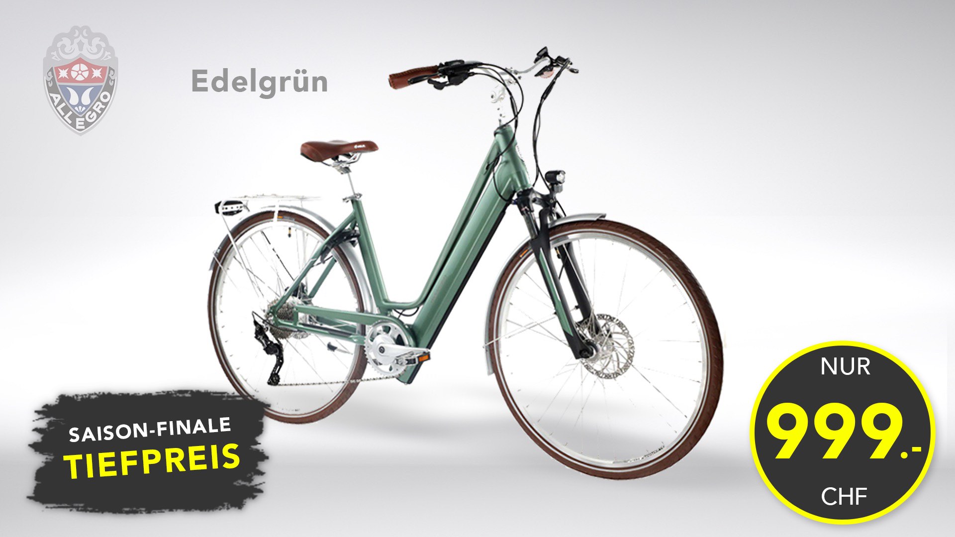 allegro e bike nur 999 farbe grün