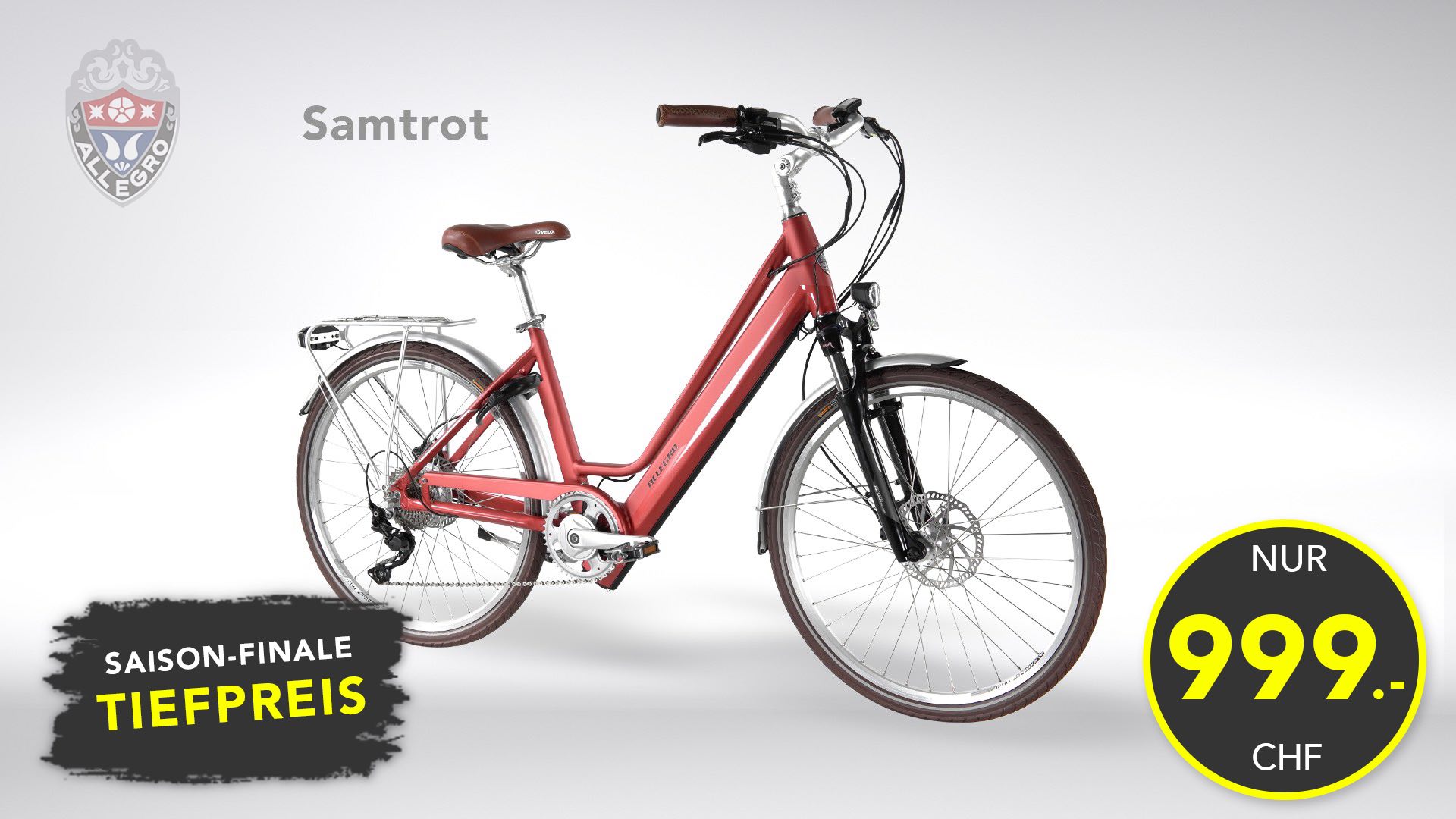 allegro e bike nur 999 farbe rot