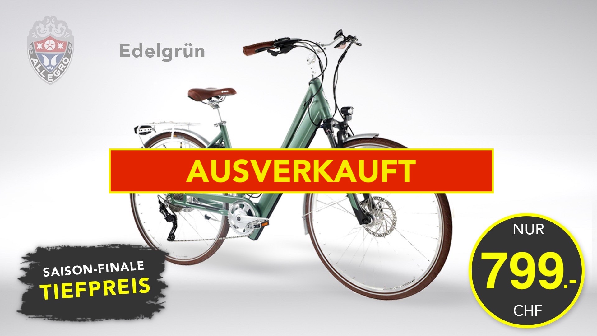 allegro e bike nur 799 farbe gruen