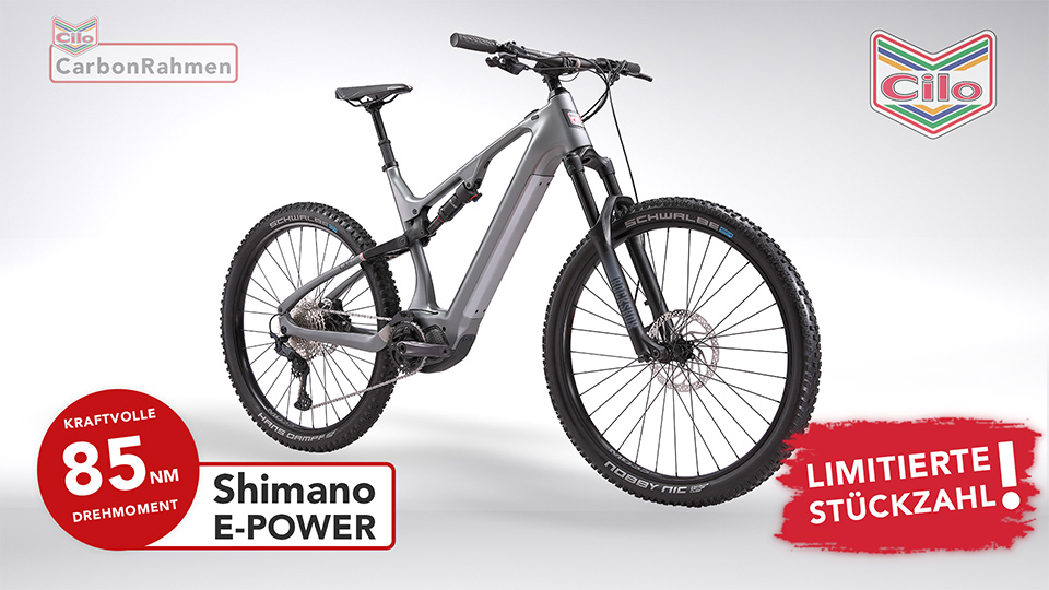 cilo hillcross e mountainbike anthrazit grau