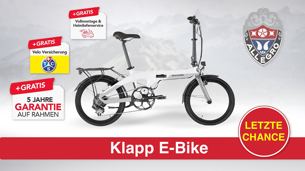 allegro faltvelo e bike weiss tiefpreis
