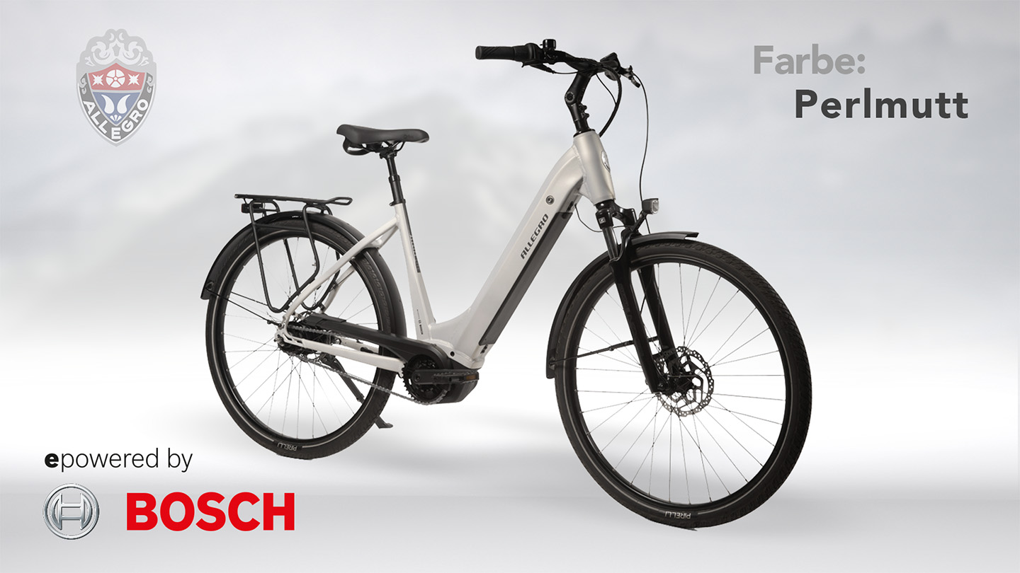 allegro touring e bike perlmutt