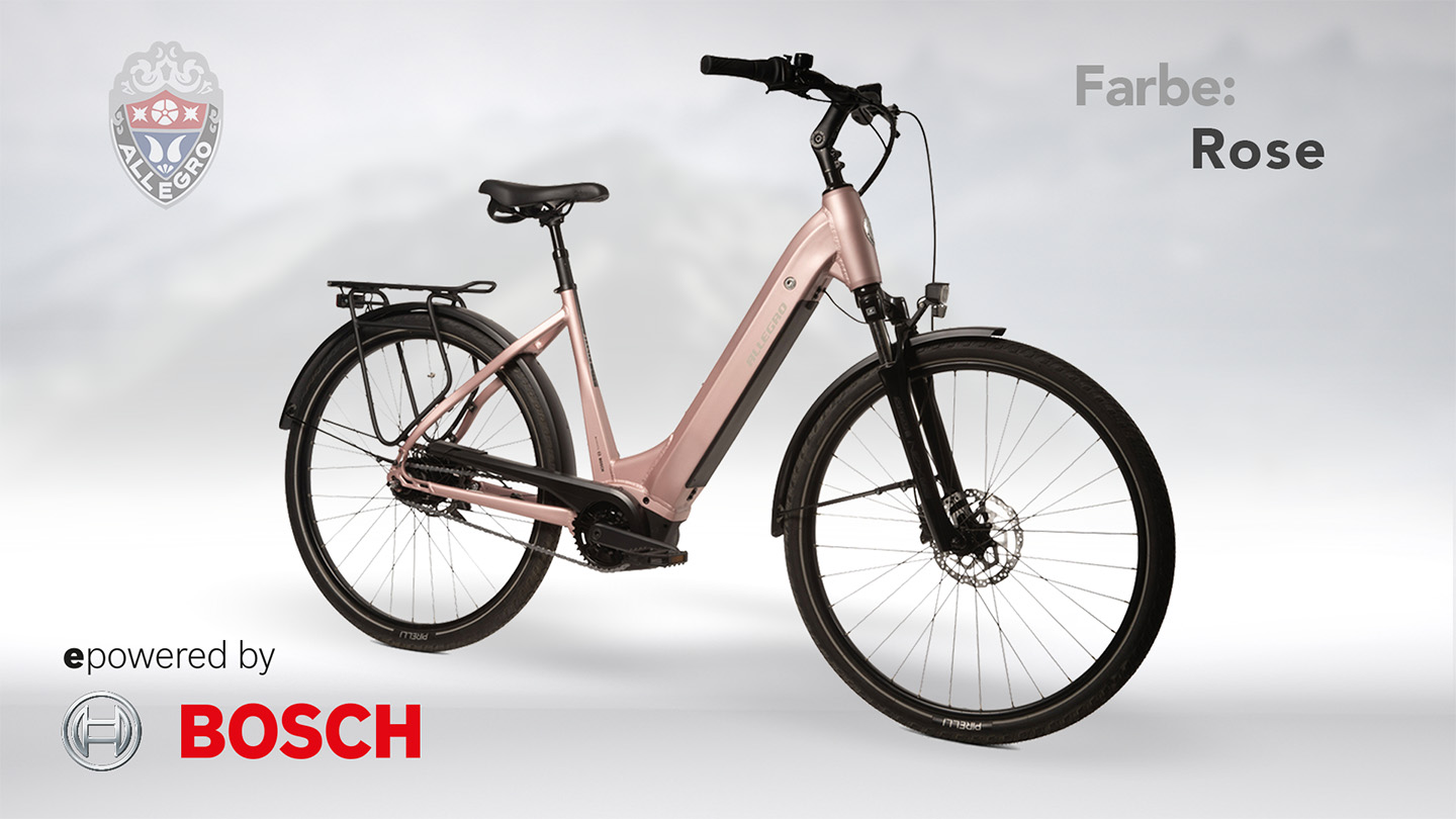 allegro touring e bike rose