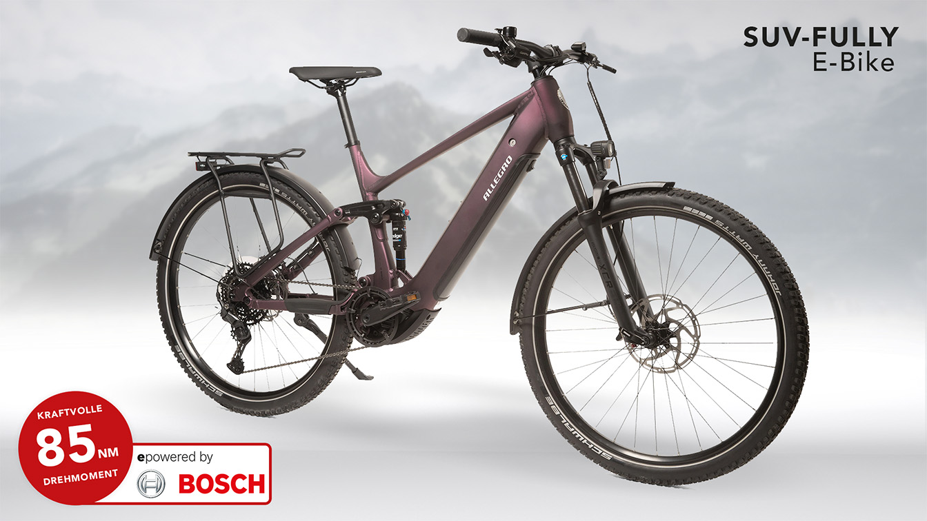 allegro fully suv e bike alltrail bosch mittelmotor 85 nm
