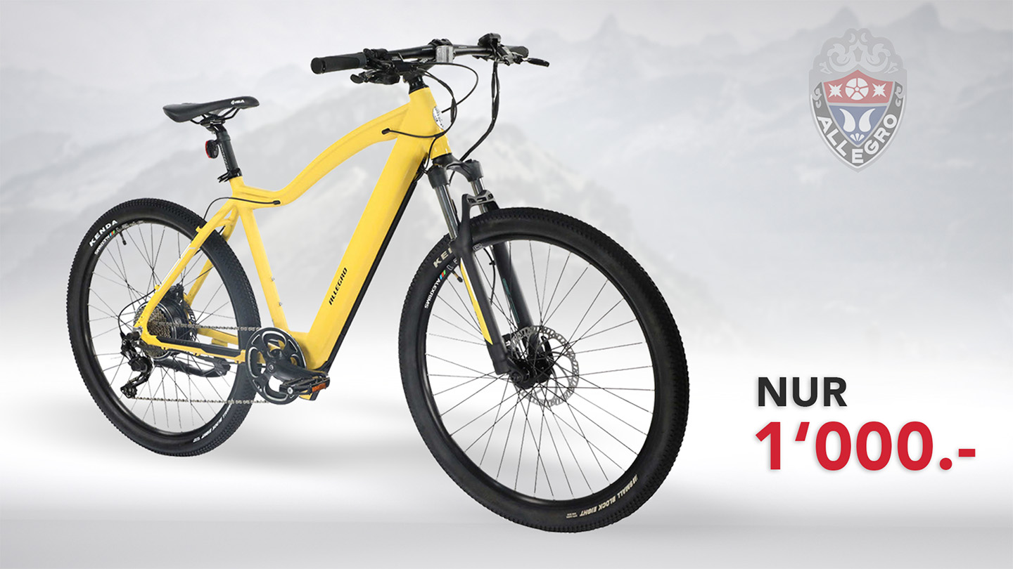 e mountainbike allegro gelb sonderangebot